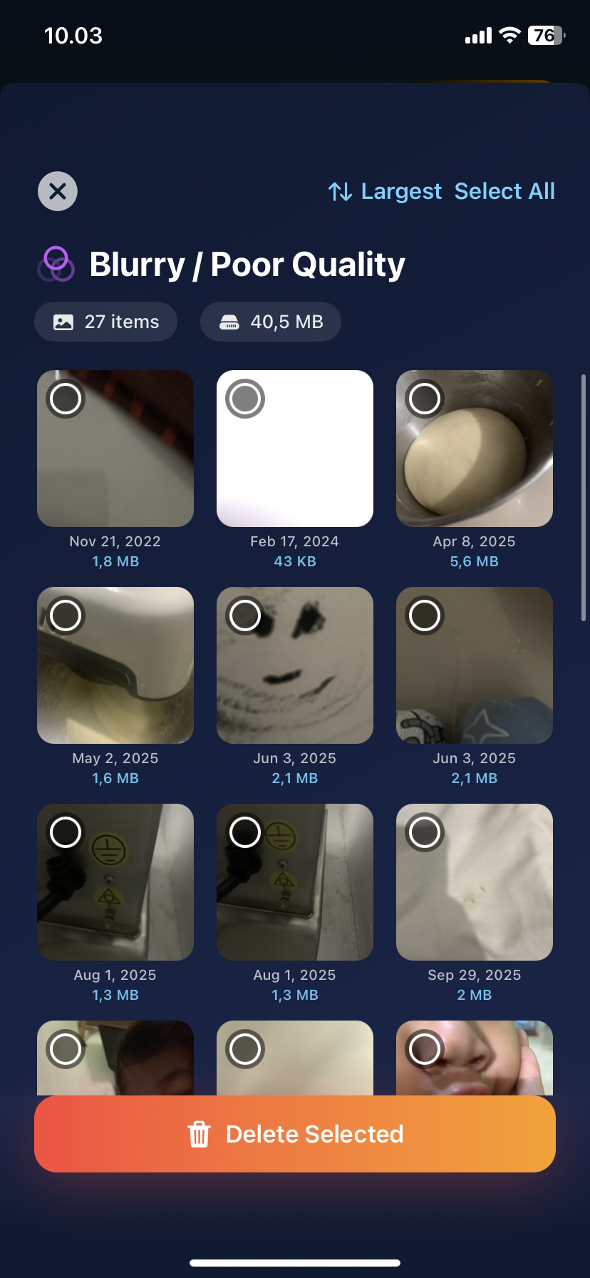 Blurry Photo Detection
